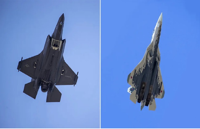 रूसी सुखोई-57 और अमेरिकी एफ-35 फाइटर जेट की गड़गड़ाहट से गूंजा बेंगलुरु का आसमान
