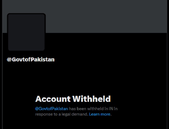 पाकिस्तान सरकार का आधिकारिक एक्स अकाउंट भारत में ब्लॉक