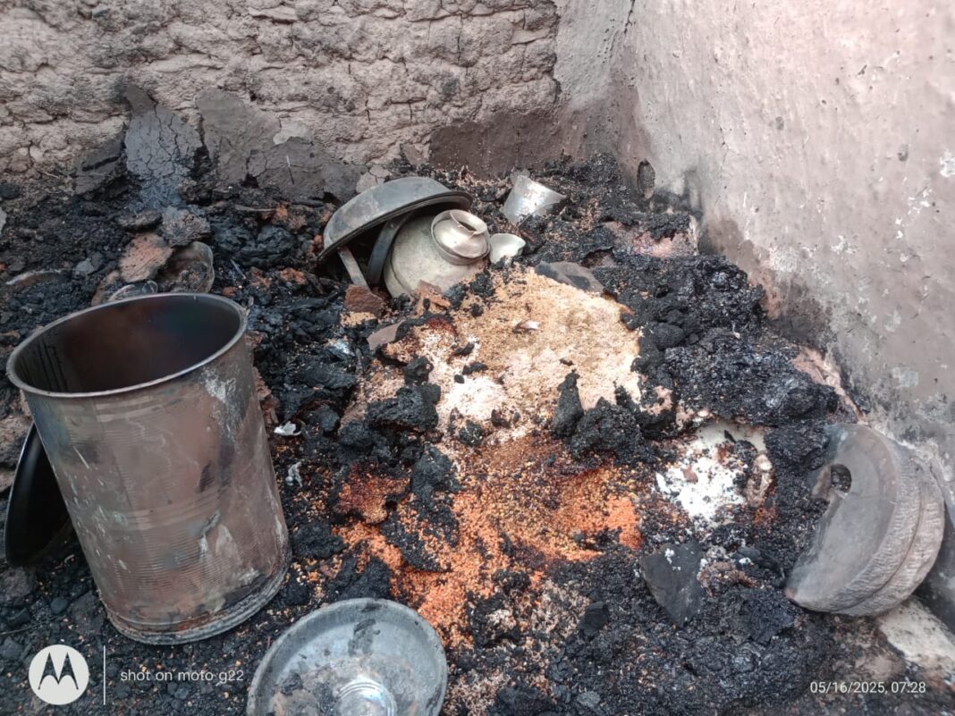 बारात आने से पहले घर में सिलेंडर फटने से लगी आग, विवाह का सामान जला