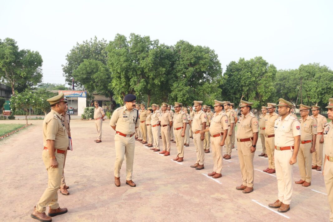 बागपत के 10 थानों में 107 पुलिसकर्मियों की तैनाती
