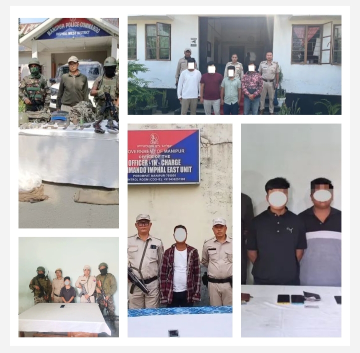 मणिपुर: दो युवकों के अपहरण मामले में चार गिरफ्तार, जबरन वसूली करने पर पांच उग्रवादी भी दबोचे