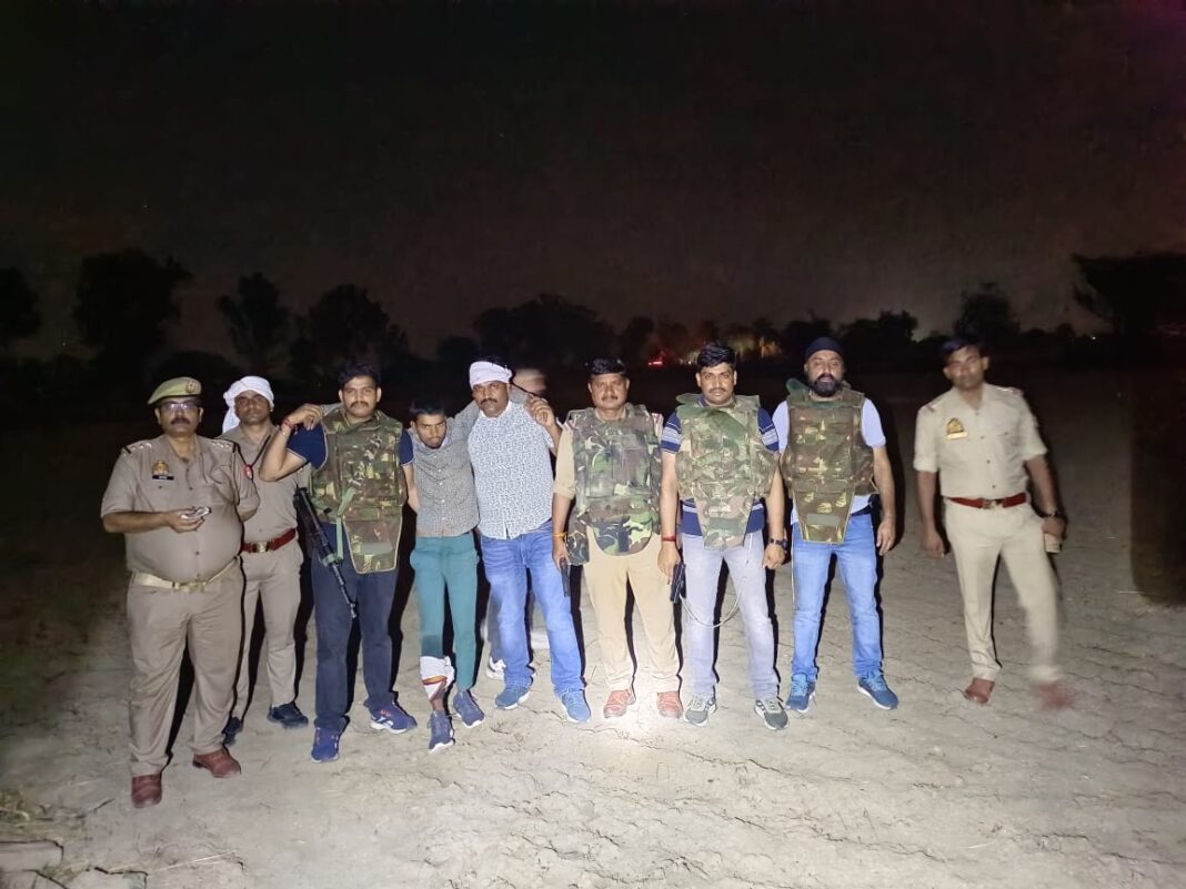 झांसी: पुलिस मुठभेड़ में लुटेरा घायल, एक बाल अपचारी समेत तीन गिरफ्तार