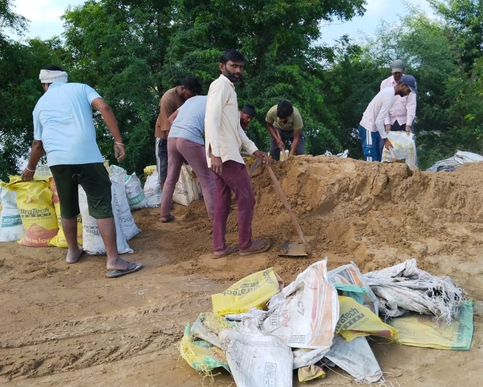 सिरसा: घग्गर के तटबंध सुरक्षित, जलस्तर फिलहाल स्थिर, प्रशासन सतर्क