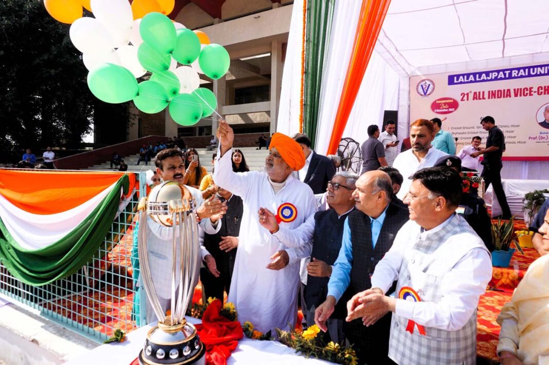 हिसार में राष्ट्रीय टी-20 क्रिकेट कप का भव्य आगाज: श्याम सिंह राणा बोले – खेल से बनता है युवा व्यक्तित्व