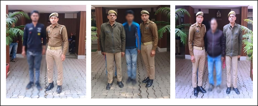 मुरादाबाद में चरस तस्करी के आरोप में महिला समेत चार गिरफ्तार