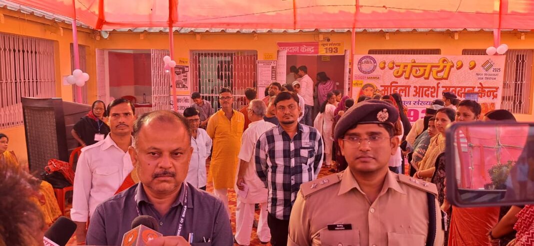 सहरसा में प्रथम चरण के मतदान में दिखा उत्साह, स्वीप आइकॉन ने बढ़ाया हौसला