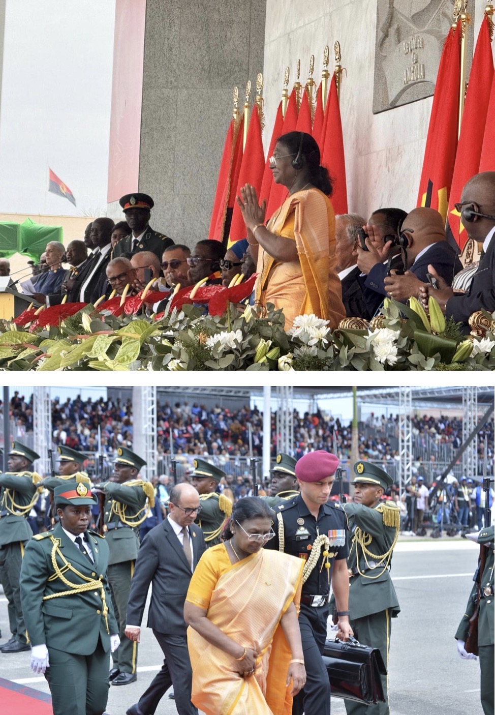 राष्ट्रपति द्रौपदी मुर्मु अंगोला की स्वतंत्रता की 50वीं वर्षगांठ समारोह में हुईं शामिल