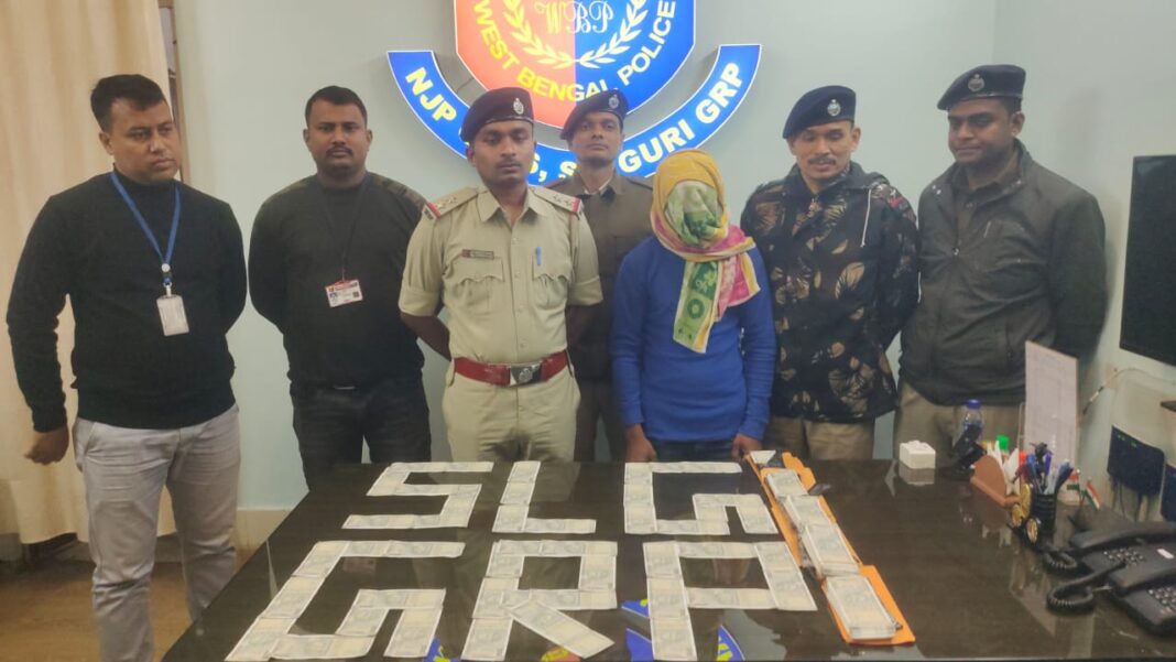 एनजेपी जीआरपी की बड़ी कामयाबी, ट्रेन से जाली नोट तस्करी का पर्दाफाश, एक गिरफ्तार