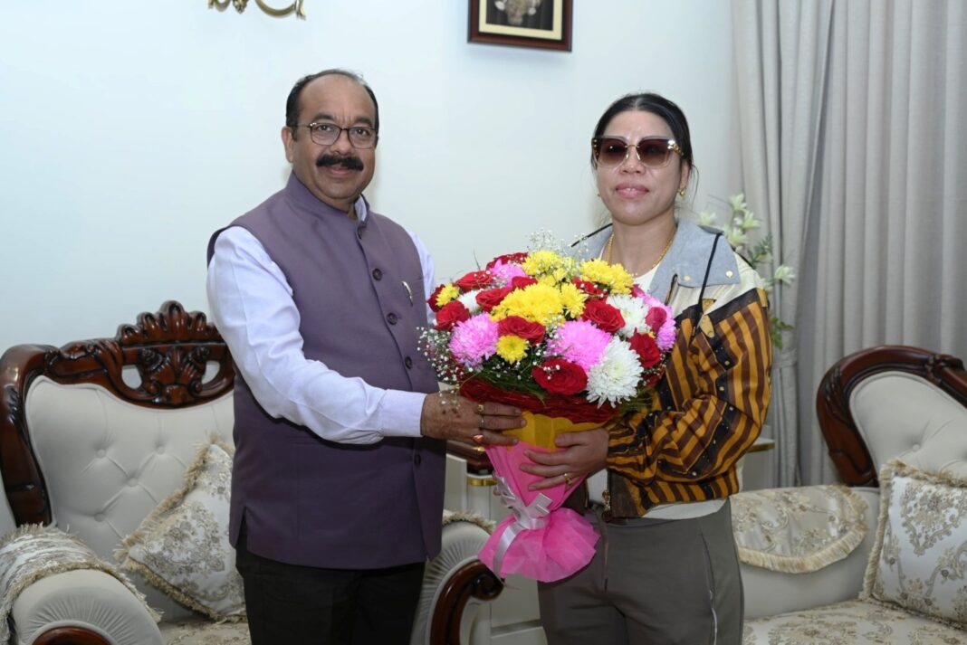 छत्तीसगढ़ में खेलों को मिलेगा बढ़ावा: उप मुख्यमंत्री अरुण साव से मिली अंतरराष्ट्रीय मुक्केबाज मैरी कॉम