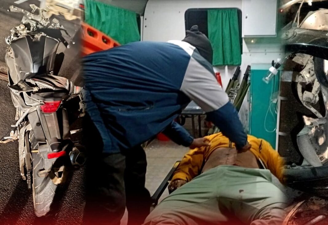 बेलदा के श्यामपुरा में बाइक हादसा, राष्ट्रीय राजमार्ग 16 पर युवक गंभीर रूप से घायल