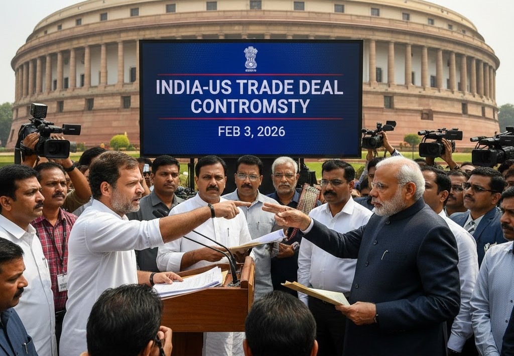 भारत-अमेरिका ट्रेड डील पर सियासी घमासान, कांग्रेस ने उठाए सवाल