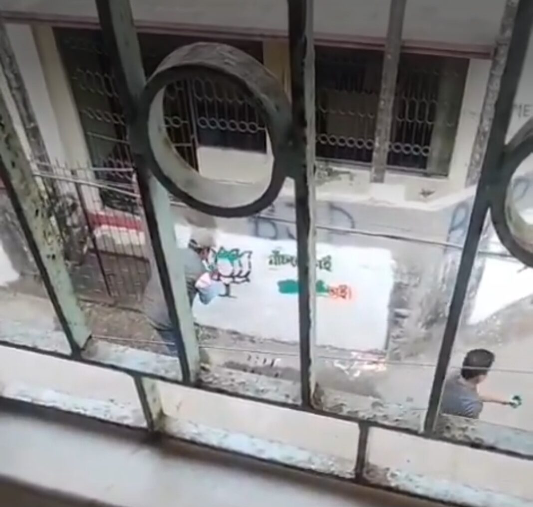 Bengal Wall Writing Row! दीवार लेखन मिटाने पर शुभेंदु अधिकारी का TMC पर हमला