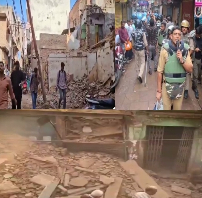 वाराणसी में फिर चलेगा बुलडोजर! दालमंडी में ध्वस्तीकरण शुरू, 7 दिन तक रहेगा असर