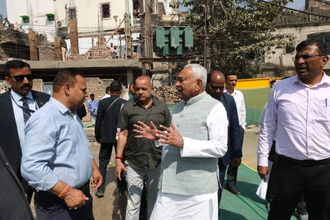 पटना में तेज होगा विकास! सीएम नीतीश ने सैदपुर-बाकरगंज नाला परियोजना का किया निरीक्षण
