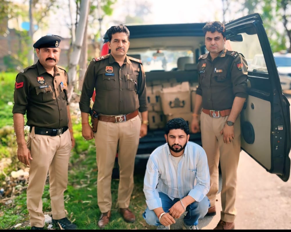 यमुनानगर में स्कॉर्पियो से अवैध देसी शराब की खेप बरामद, एक आरोपी गिरफ्तार