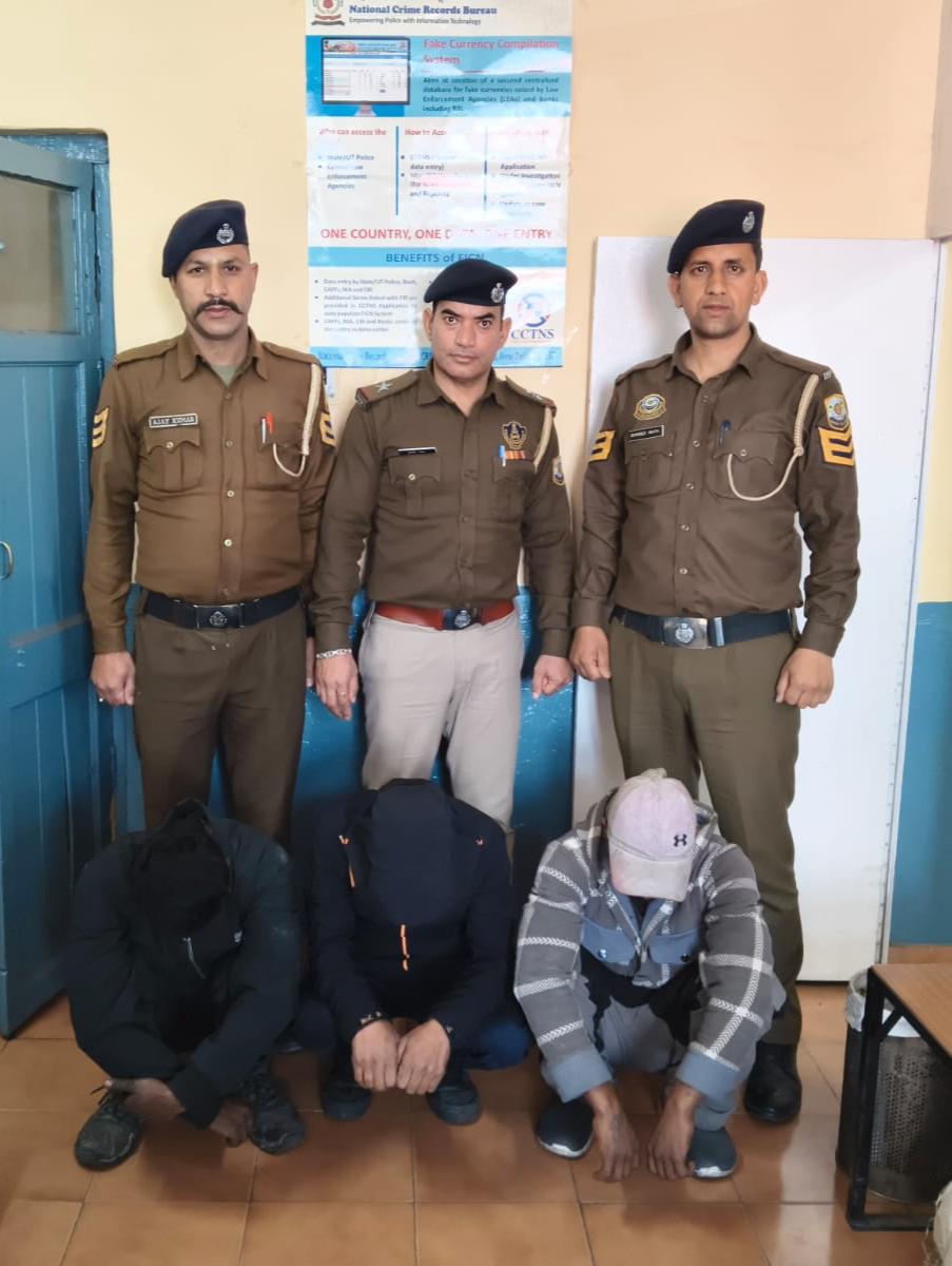शिमला में पावर स्टेशन से तांबे की तार चोरी, तीन आरोपी गिरफ्तार