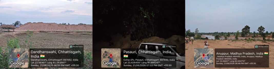 खनन उड़नदस्ता की संयुक्त टीम ने अवैध रेत खनन पर की कार्रवाई