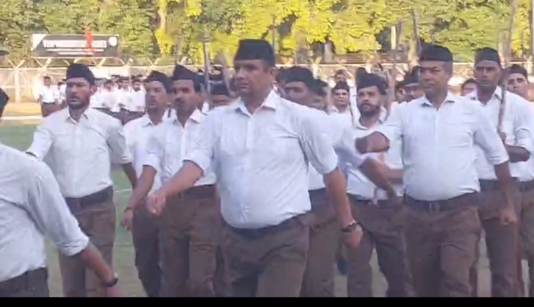 संघ शिक्षार्थियों का पथ संचलन