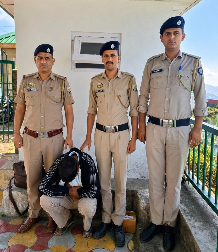 चिट्टा तस्करी मामले में पुलिस कार्रवाई