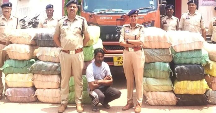 गांजा तस्कर गिरफ्तार
