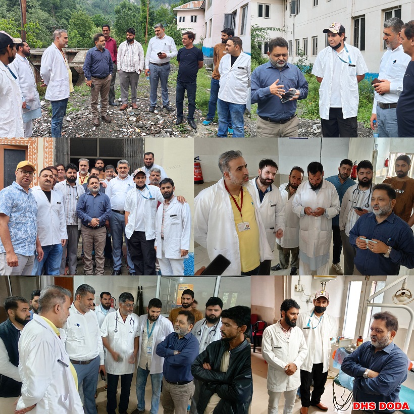 सीएमओ डोडा का पीएचसी चंगा दौरा: स्वास्थ्य सेवाओं की गुणवत्ता और व्यवस्थाओं का किया गया निरीक्षण