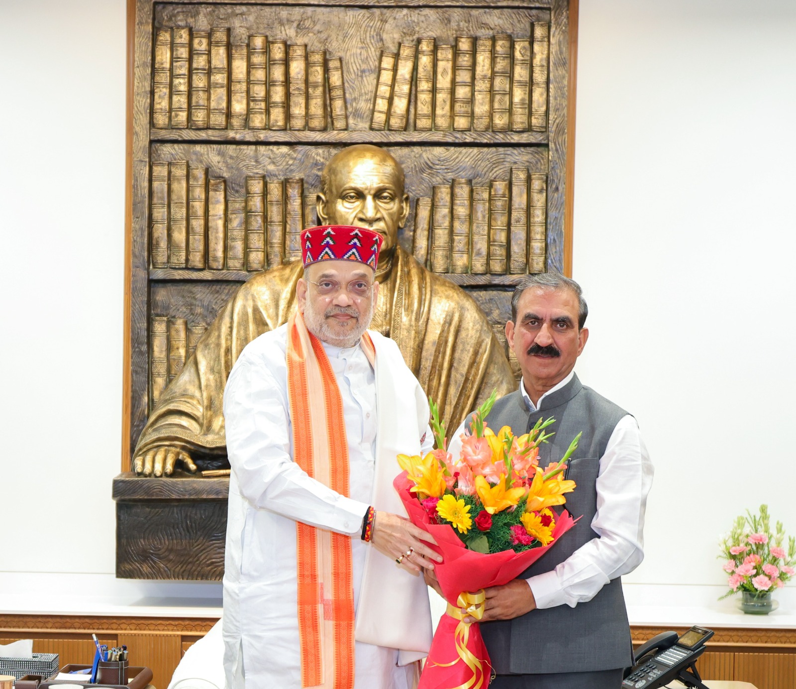 हिमाचल के मुख्यमंत्री सुक्खू की केंद्रीय गृह मंत्री अमित शाह से महत्वपूर्ण मुलाकात