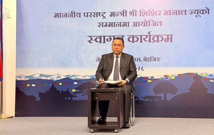 बीजिंगमे रहे नेपाल के विदेश मंत्री
