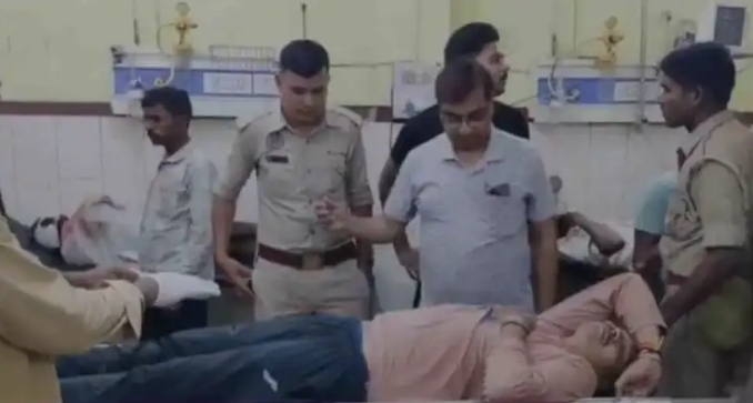 जिला अस्पताल में भर्ती घायल सर्राफ़ा व्यवसायी