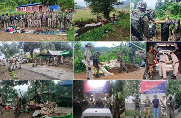 मणिपुर पुलिस की गतिविधियों की तस्वीरें