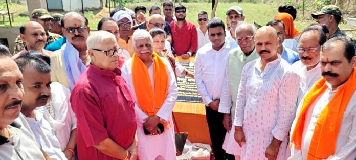 सांसद वीडी राम ने किया परियोजना का शिलान्यास, विधायक और अन्य गणमान्य लोग रहे मौजूद