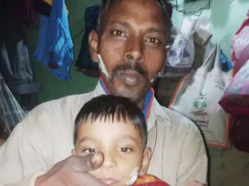 पिता की मौत बेटी के साथ खेलते हुए