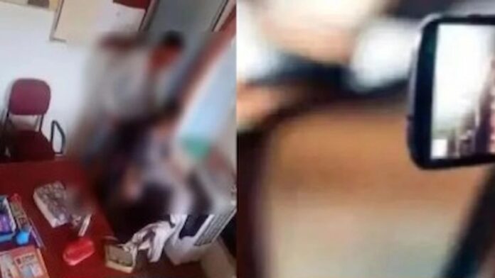 जांजगीर चांपा में स्कूल क्लासरूम में शिक्षक-शिक्षिका का आपत्तिजनक वीडियो वायरल, कलेक्टर ने दिए जांच के निर्देश जांजगीर चांपा में स्कूल क्लासरूम में शिक्षक-शिक्षिका का आपत्तिजनक वीडियो वायरल, कलेक्टर ने दिए जांच के निर्देश