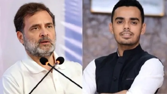 राहुल गांधी और कार्तिकेय चौहान: एक नए राजनीतिक मोड़ की शुरुआत राहुल गांधी और कार्तिकेय चौहान