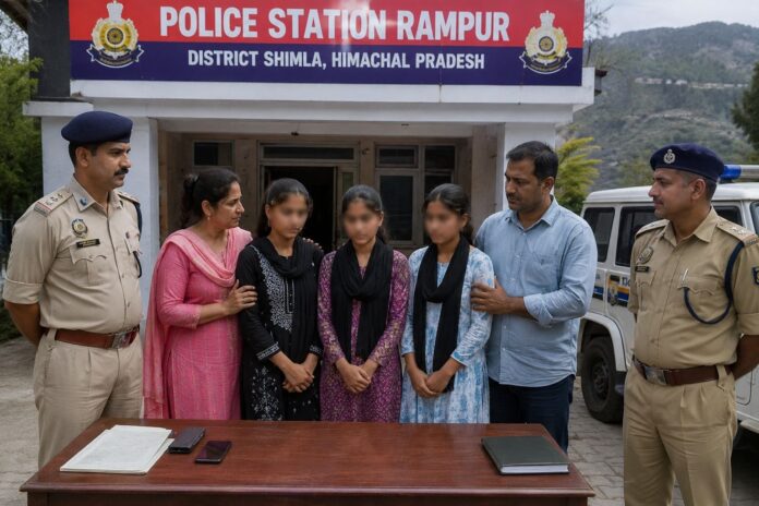 पुलिस की मानवता : खोयी हुई लड़कियों को परिजनों से मिलाया