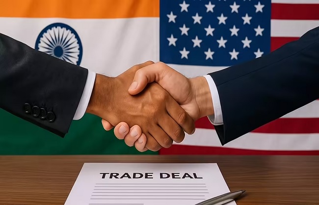 भारत-अमेरिका संबंधों का प्रतीक: दो महाशक्तियों की दोस्ती का चित्रण भारत-अमेरिका संबंधों का प्रतीक: दो महाशक्तियों की दोस्ती का चित्रण