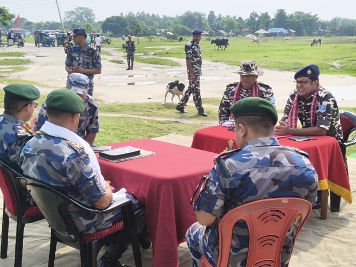 अररिया फोटो:एसएसबी और एपीएफ की बैठक