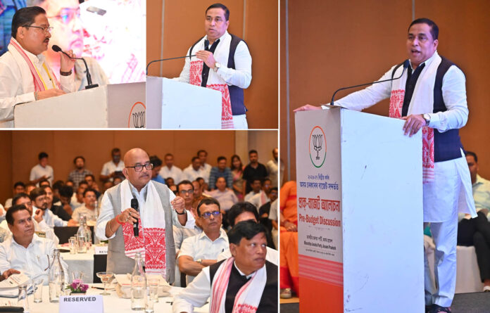 असम भाजपा बजट चर्चा की तस्वीक