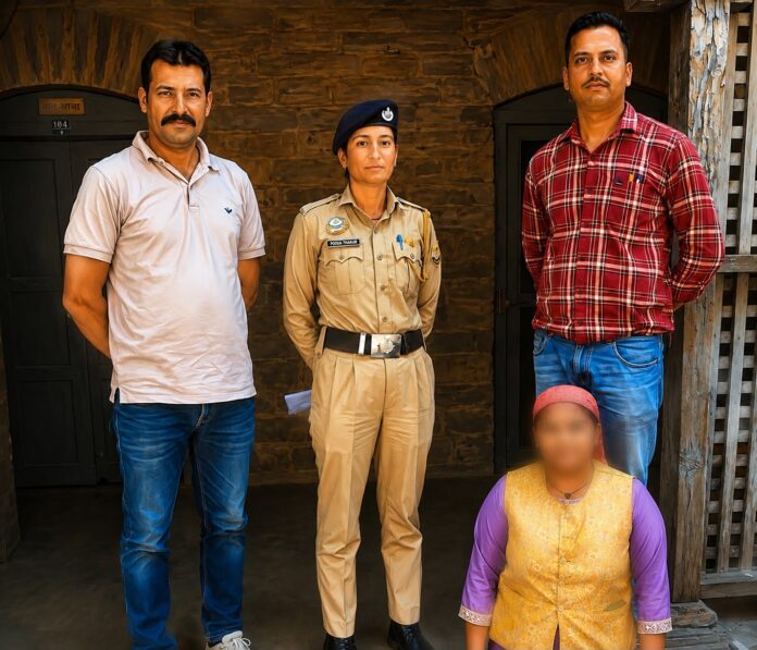 गिरफ्तार महिला अपराधी का मामला सामने आया है