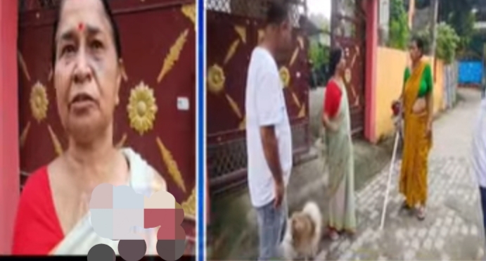रंगिया में पिस्तौल दिखाकर महिला से सोने की चेन छीने जाने का वीडियो