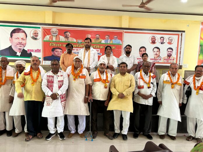 भाजपा लोकतंत्र सेनानियों का सम्मान