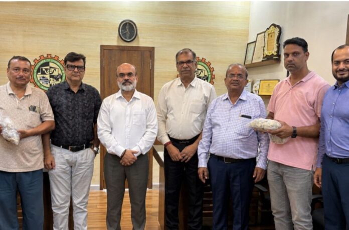 मानव केडिया चैंबर अध्यक्ष खूदरा बांटते हिसार