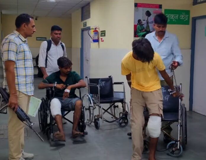 पुलिस मुठभेड़ में बदमाश पकड़ा गया