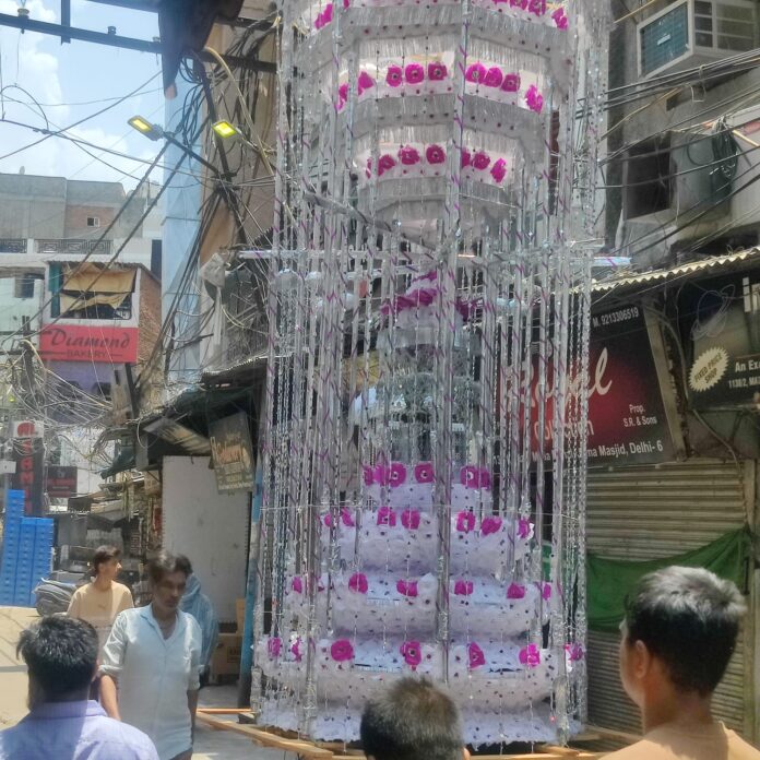 दिल्ली में मोहर्रम ताजिये निकाले गए