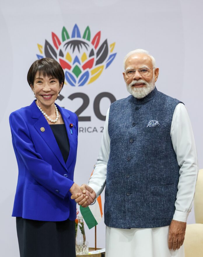 प्रधानमंत्री मोदी जापान की प्रधानमंत्री
