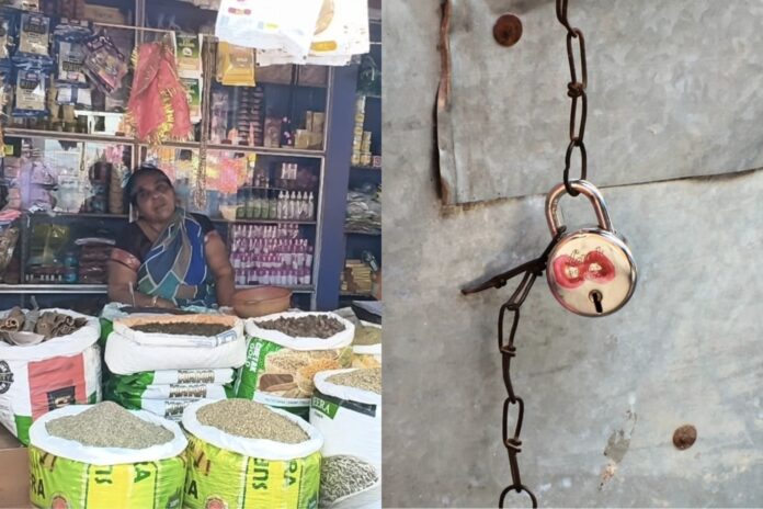 पौआखाली बाजार में चोरी की घटना