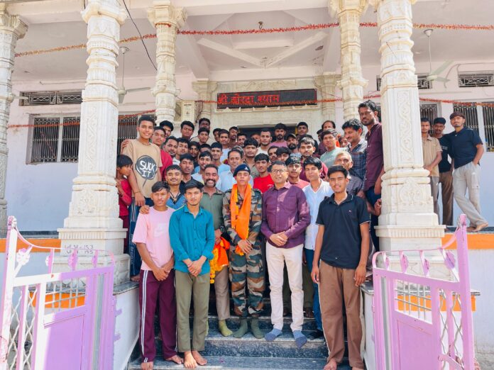 अग्निवीर का स्वागत चित्तौड़गढ़ जिले में