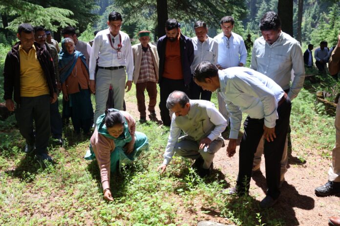 मुख्यमंत्री खेतों में पहुंचे