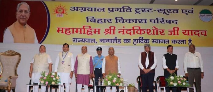 राज्यपाल नंदकिशोर यादव का सूरत में भव्य स्वागत