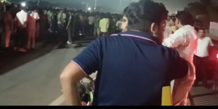 सड़क हादसे में मोटरसाइकिल सवार की मौत