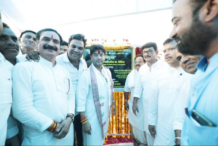 गुना जिले में विद्युत उपकेन्द्र का भूमिपूजन